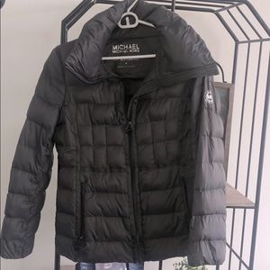 Michael Kors packable down fill gray jacket